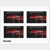 Sticker Rectangulaire Hébreux 4:12 (Feuille)