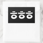 Sticker Rectangulaire HEHEHEHE ㅎ ㅎ ㅎ Coréen Slang (Sac)