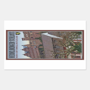 Sticker Rectangulaire Heidelberg - château de dessous