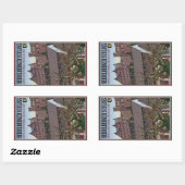 Sticker Rectangulaire Heidelberg - Château du dessous (Feuille)
