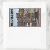 Sticker Rectangulaire Heidelberg - Statue et Château (Sac)