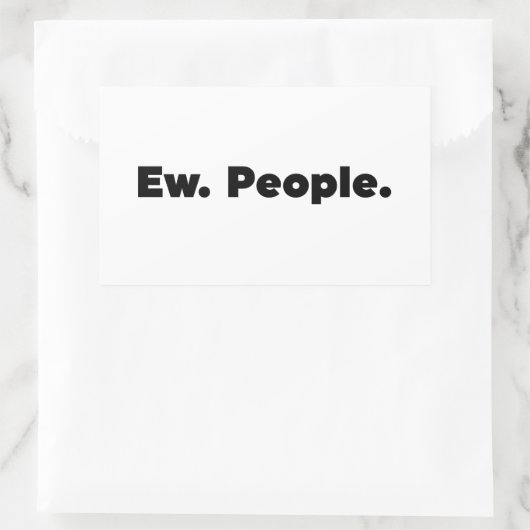 Sticker Rectangulaire Hein. Les gens. (Sac)