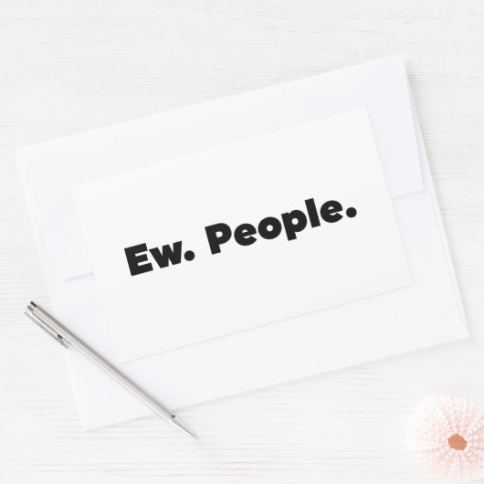 Sticker Rectangulaire Hein. Les gens. (Enveloppe)