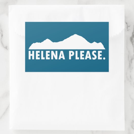 Sticker Rectangulaire Helena Montana Merci (Sac)