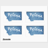 Sticker Rectangulaire Helena Montana Wood Grain (Feuille)