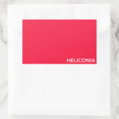 Sticker Rectangulaire Heliconia red color (Sac)