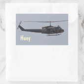 Sticker Rectangulaire Hélicoptère Huey (Sac)