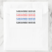 Sticker Rectangulaire hélier lancashire (Sac)