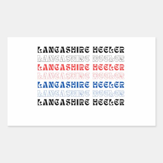 Sticker Rectangulaire hélier lancashire (Devant)