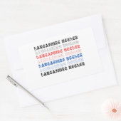 Sticker Rectangulaire hélier lancashire (Enveloppe)