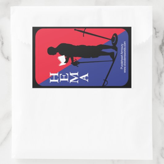 STICKER RECTANGULAIRE HÉMAS (Sac)