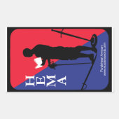 STICKER RECTANGULAIRE HÉMAS (Devant)
