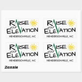 Sticker Rectangulaire Hendersonvile Levez Votre Élevage Rectangle Stkr (Feuille)