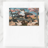 Sticker Rectangulaire Henri Rousseau - La guerre (Sac)