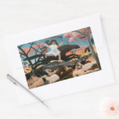 Sticker Rectangulaire Henri Rousseau - La guerre (Enveloppe)