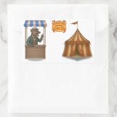 Sticker Rectangulaire Henry hyène camelot (Sac)
