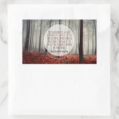 Sticker Rectangulaire Henry Longfellow Citation Inspirationnelle Persévé (Sac)