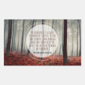 Sticker Rectangulaire Henry Longfellow Citation Inspirationnelle Persévé (Devant)