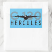 Sticker Rectangulaire Hercules C-130 (Sac)