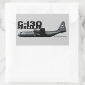 Sticker Rectangulaire Hercules C-130 (Sac)