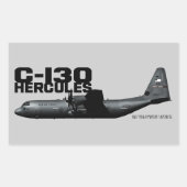 Sticker Rectangulaire Hercules C-130 (Devant)