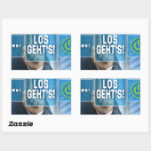 Sticker Rectangulaire Here we go (Feuille)