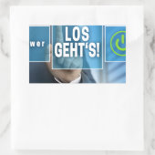 Sticker Rectangulaire Here we go (Sac)