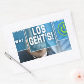 Sticker Rectangulaire Here we go (Enveloppe)