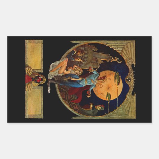 Sticker Rectangulaire Héros de la science-fiction (Devant)