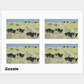 Sticker Rectangulaire Heure de pointe (Feuille)