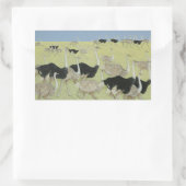 Sticker Rectangulaire Heure de pointe (Sac)