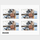 Sticker Rectangulaire Heure d'hiver (Feuille)