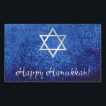 Sticker Rectangulaire Heureuse Hanoukka Star de David<br><div class="desc">Joyeux Hanoukka avec Star of David design.</div>