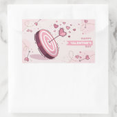 Sticker Rectangulaire Heureuse Sainte-Valentin (Sac)