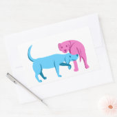 Sticker Rectangulaire Heureux de vous rencontrer (Enveloppe)