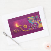 Sticker Rectangulaire Heureux Diwali (Enveloppe)