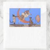 Sticker Rectangulaire Hey Diddle Diddle (Sac)