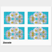 Sticker Rectangulaire Hibiscus (Feuille)