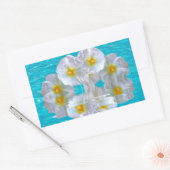 Sticker Rectangulaire Hibiscus (Enveloppe)