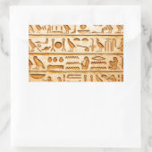 Sticker Rectangulaire hieroglyphics hiéroglyphes (Sac)