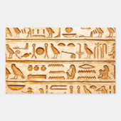 Sticker Rectangulaire hieroglyphics hiéroglyphes (Devant)