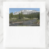 Sticker Rectangulaire High Country Mountain Stream II à Yosemite (Sac)