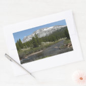 Sticker Rectangulaire High Country Mountain Stream II à Yosemite (Enveloppe)