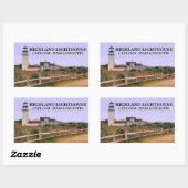 Sticker Rectangulaire Highland Lighthouse, cape Cod, Massachusetts (Feuille)