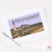 Sticker Rectangulaire Highland Lighthouse, cape Cod, Massachusetts (Enveloppe)