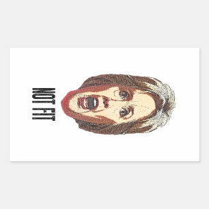 Sticker Rectangulaire Hillary Clinton n'est pas d'accord