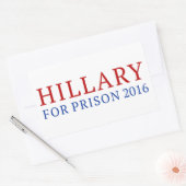 Sticker Rectangulaire Hillary Pour Prison (Enveloppe)