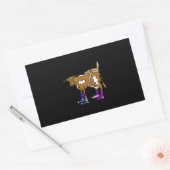 Sticker Rectangulaire Hillbilly Motorcycle Drôle Cadeau Vache Pour Vélos (Enveloppe)