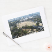 Sticker Rectangulaire Himeji, Japon (Vue du château haut) (Enveloppe)