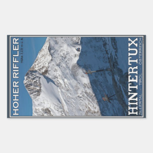 Sticker Rectangulaire Hintertux - Hoher Riffler